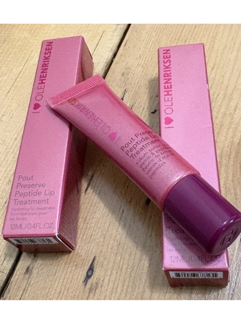 NIB - 2 OLE HENRIKSEN Pout Preserve Peptide Lip Treatment - Ligonberry Jam - Picture 7 of 7